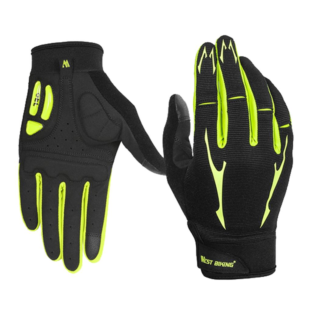 Full Finger Bike Cycling Gloves Touch Screen Windproof Riding Mittens M