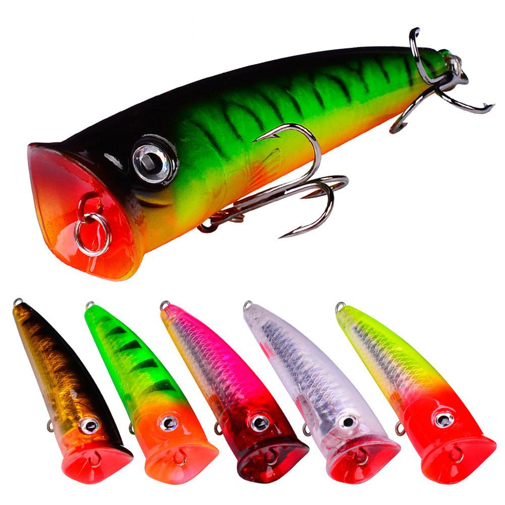 7.5cm 10.5g Popper Fishing Lure Hard Artificial Bait Topwater Carp Fishing Lures Wobbler Crankbait
