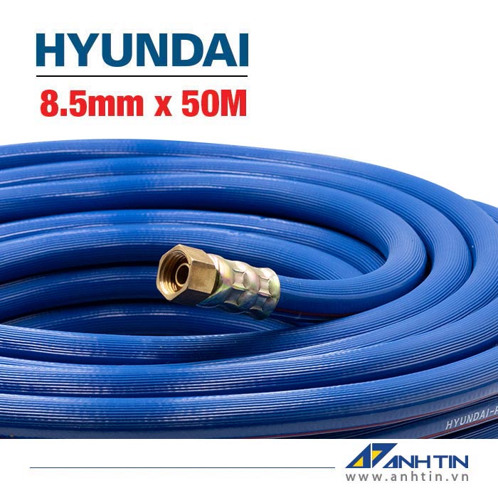 Dây phun áp lực HYUNDAI | Ống hơi PVC 8.5mm x 50M | Màu Xanh