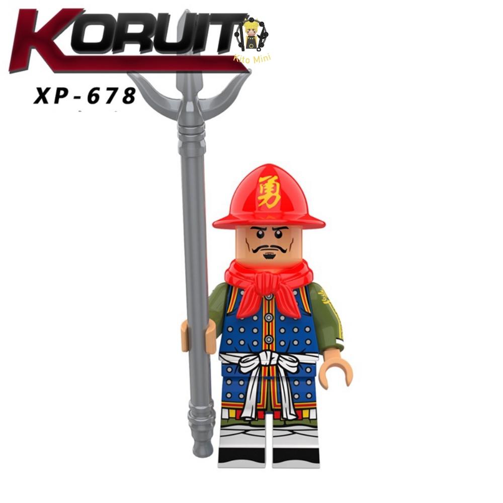 Đồ Chơi Lắp Ráp Xếp Hình Minifigures Lính Nhà Thanh Trang Bị Giáp KT1091