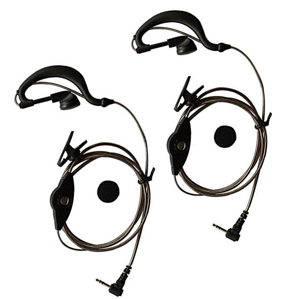 2X 1 Pin  Acoustic Tube Earpiece Headset for