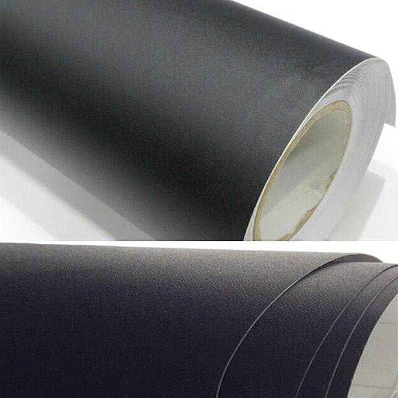 Matte Car Wrap Black Vinyl Film Sticker DIY 3D Vehicle Accessory