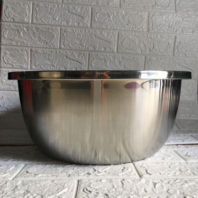 Chậu sâu inox siêu dày đa năng đủ size 18-20-22- 24-26-30-32-34-36cm