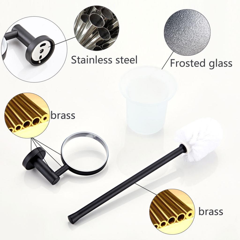 Toilet Washroom Brush Set with Holder Bathroom Cleaning Tool Bathroom Cleaning