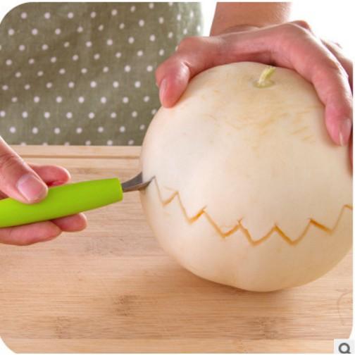 Dao tỉa hoa quả nhiều mầu - Dao tỉa hoa quả 2 đầu inox cực bền Duashop