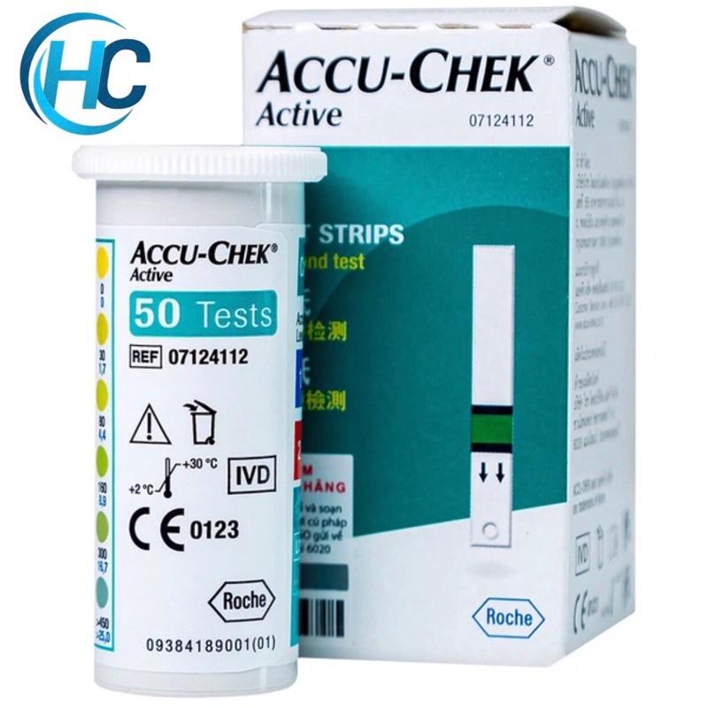 Que Thử Đường Huyết Accu-Chek Active (Hộp 25 - 50 que)