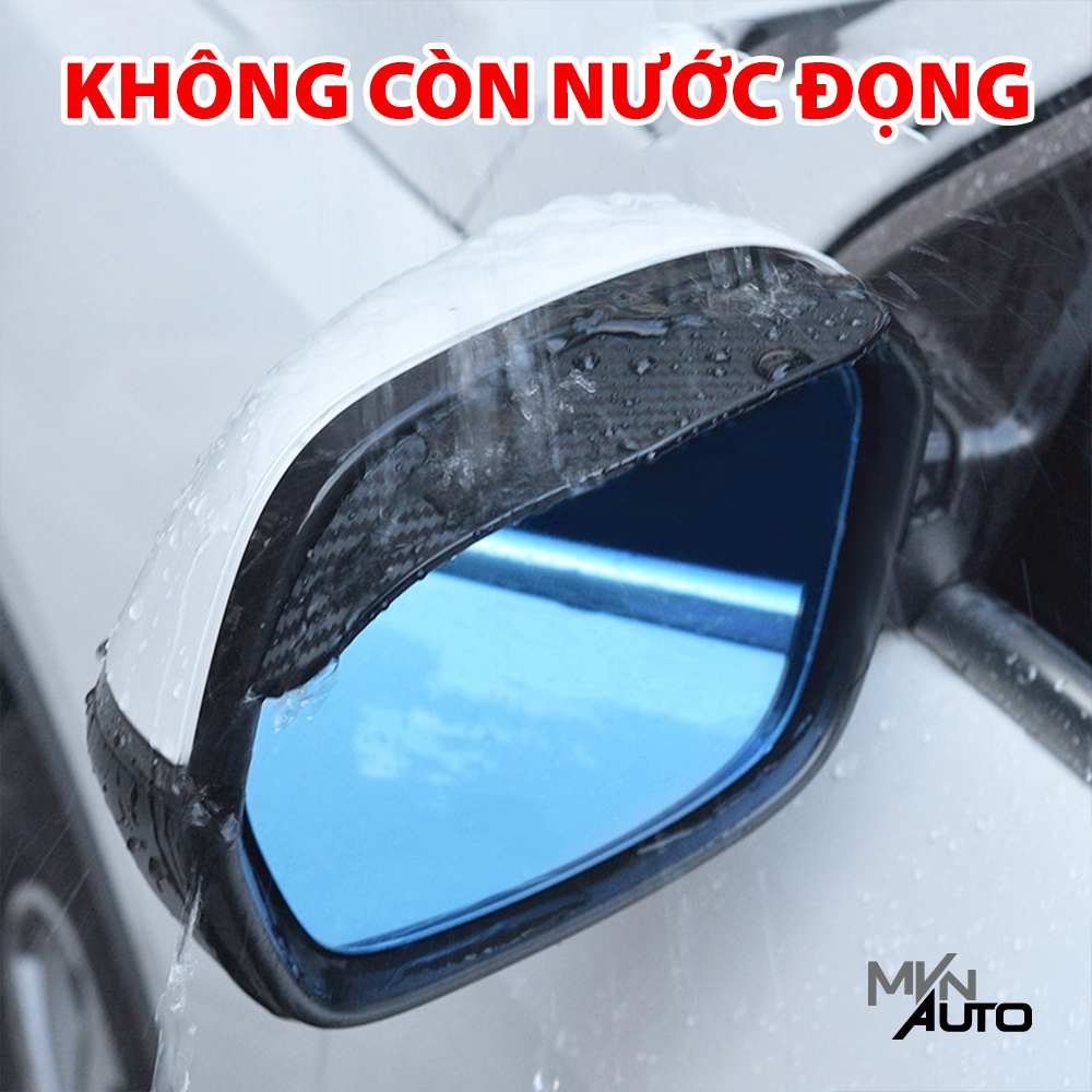 Bộ 2 Tấm Vè Che Mưa Chống Bám Nước Gương Chiếu Hậu Ô Tô Vân Carbon Thể Thao – Mvn Auto