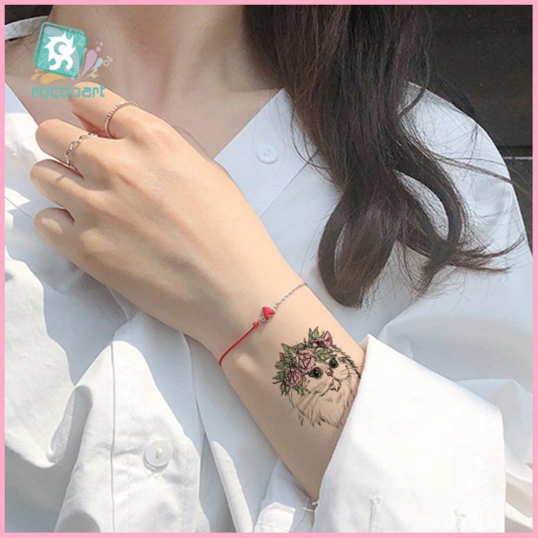 Hình xăm dán mini 15 ngày chống thấm nước - Miếng xăm dán thú cưng hot trend 2021