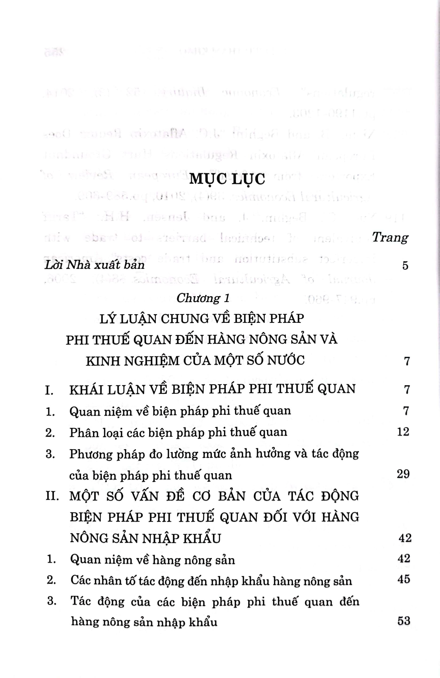 Biện pháp phi thuế quan của Việt nam đối với hàng nông sản nhập khẩu