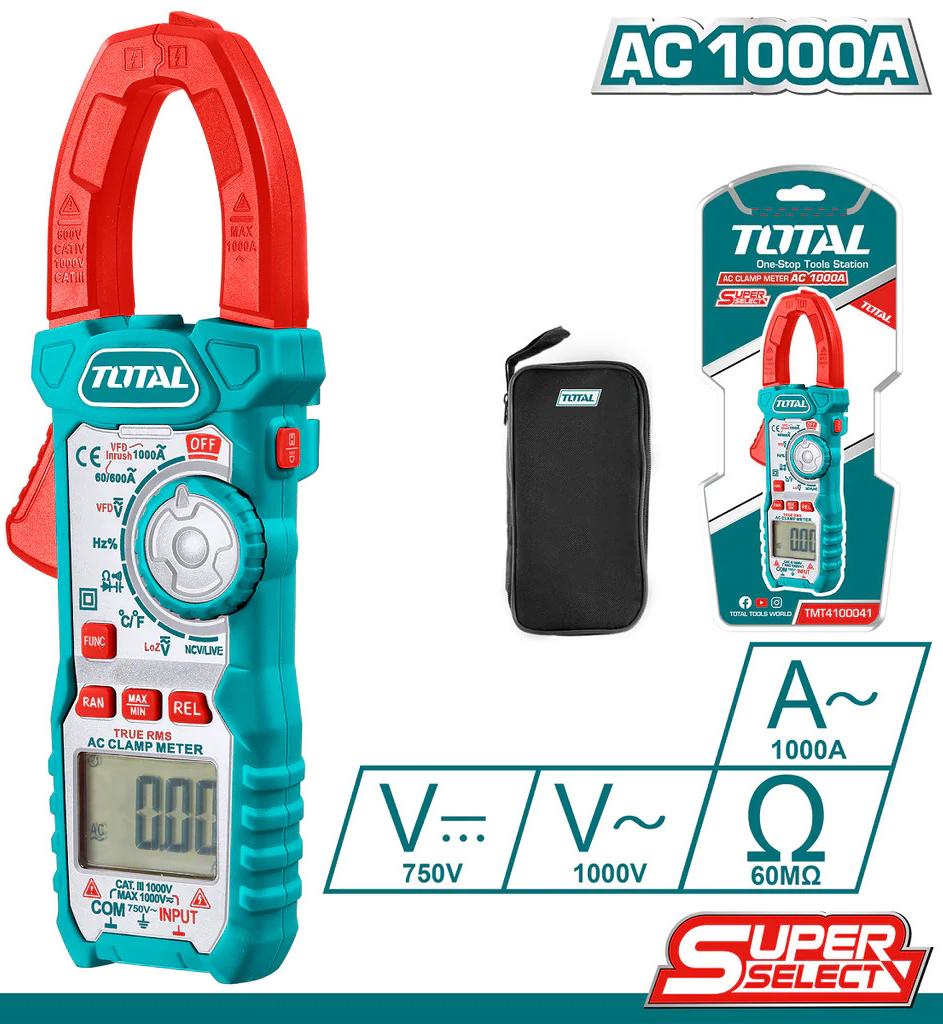 KỀM ĐO AC KỸ THUẬT SỐ TOTAL TMT4100041 - HÀNG CHÍNH HÃNG