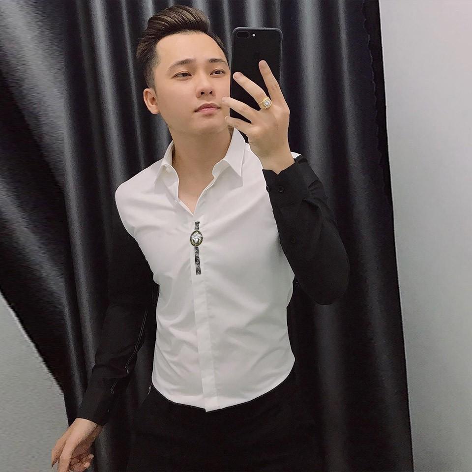 Áo Sơ Mi Nam Hàn Quốc Phối Tay Cực Đẹp