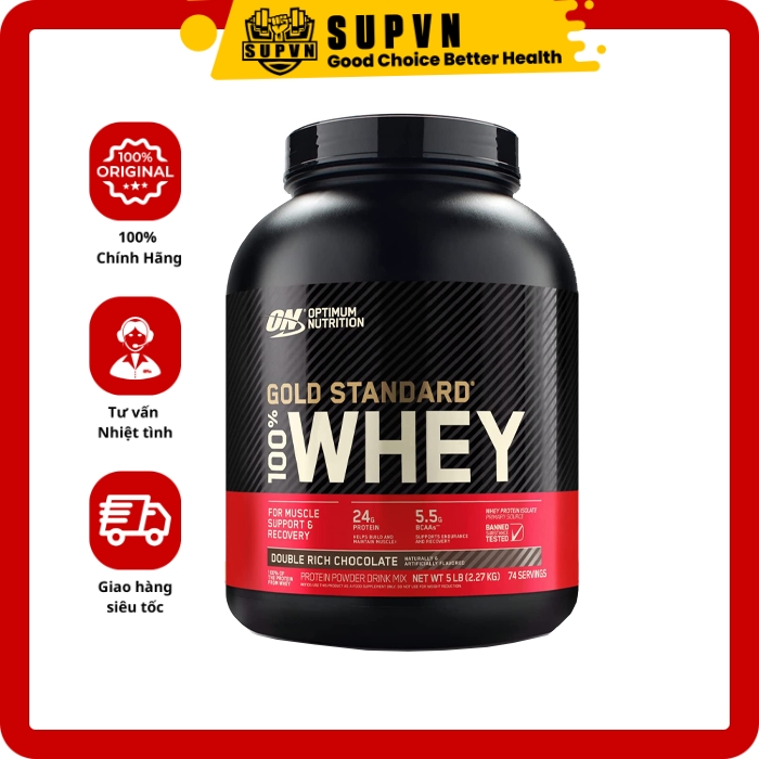 Gold Standard 100% Whey ON 5lbs - Sữa Tăng Cơ Với Dòng Protein Sạch Uy Tín Lâu Đời Tại Mỹ