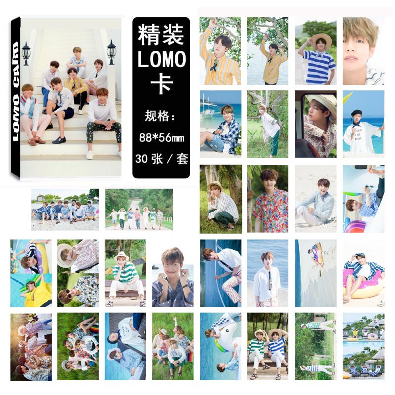 Lomo card hộp 30 hình nhóm BTS mới nhất