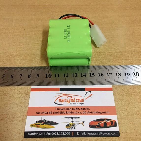 Pin sạc 9.6V dung lượng 1800mAh xếp 2 tầng chân cắm ket2p