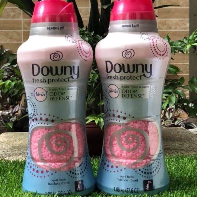 Hạt xả vải Downy Fresh Protect April Fresh Hồng 1.06kg - Mỹ