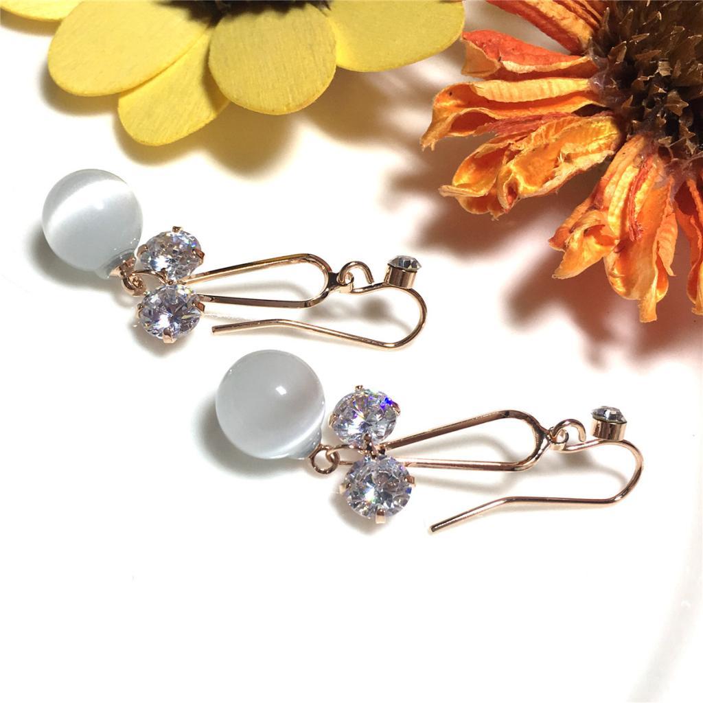 Fashion Crystal Earrings Pearl Earrings Wedding Party Dangle Earrings Gift