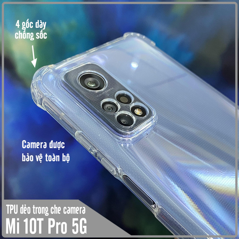 Ốp lưng cho Xiaomi Mi 10T Pro - Redmi K30S TPU Trong Suốt Che Camera