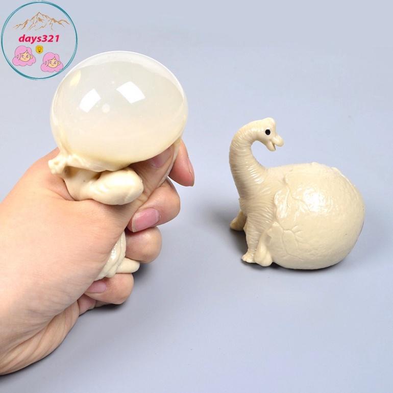Squishy Khủng Long Trắng Mochi đồ chơi bóp tay mềm mịn dễ thương chân thực giảm stress co dãn đàn hồi ngộ nghĩnh