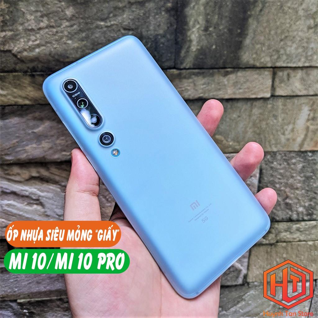 Ốp lưng mi 10 pro dẻo nhựa siêu mỏng giấy chống bám vân tay bảo vệ camera phụ kiện điện thoại huỳnh tân store.