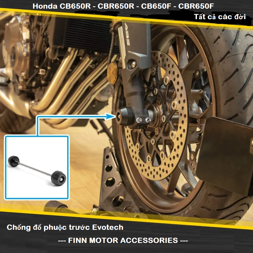 Chống đổ phuộc trước Evotech CB650R CBR650R