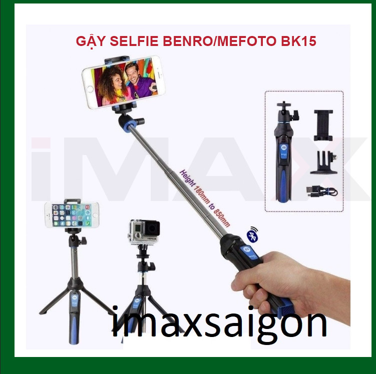 TRIPOD/MONOPOD/ GẬY SELFIE BENRO BK15 - HÀNG NHẬP KHẨU