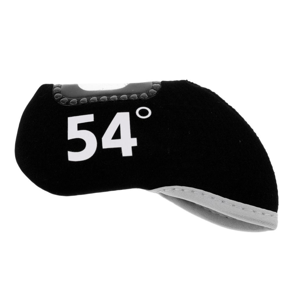 2-6pack Golf Club Iron Putter Headcover Head Cover Protector 54 Degree Black