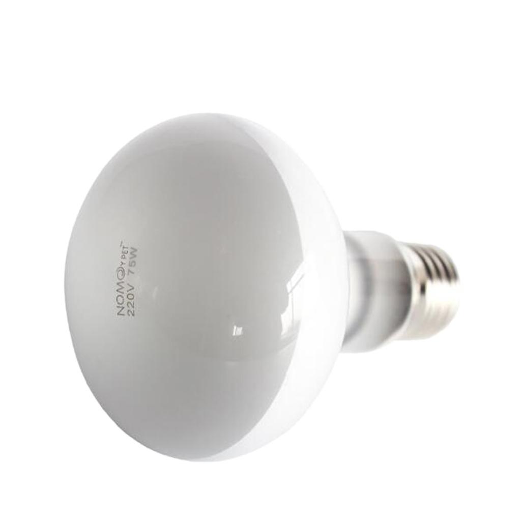 2 pcs 50W/75W Tortoise Reptile Vivarium Light UVA Basking Lamp Heat Bulb