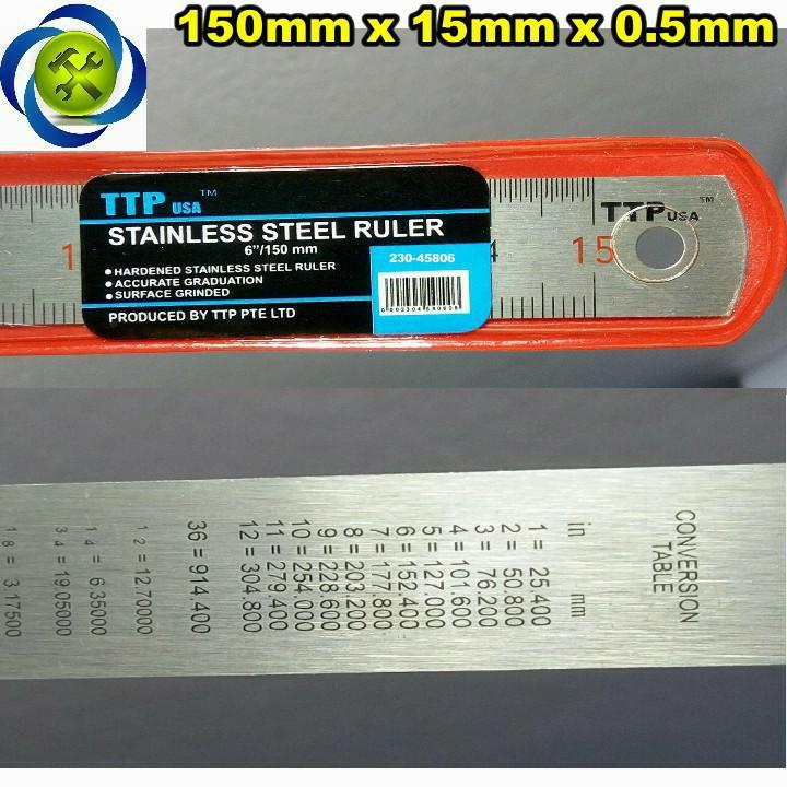 Thước lá TTPusa TTP230-45806 150mm x 15mm x 0.5mm