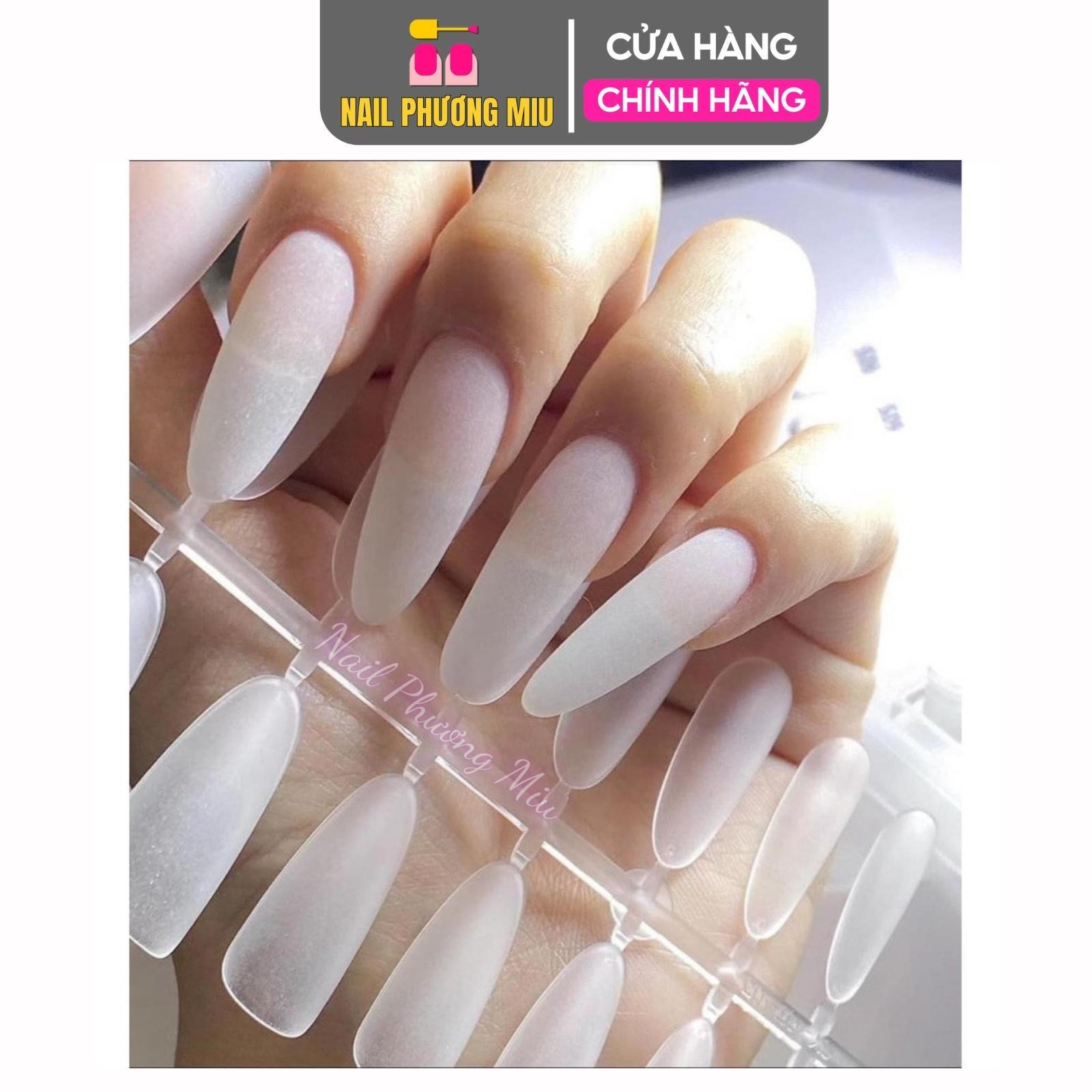 Móng Úp Nhám Form Hạt Gạo Cao Cấp Hộp 240 Móng Vỉ Size S,M,L, Form Nhọn, Bầu, Hạt Gạo Tạo Kiểu Móng, Tập Làm Nail Nữ, Tiện Dụng Nail Phương Miu