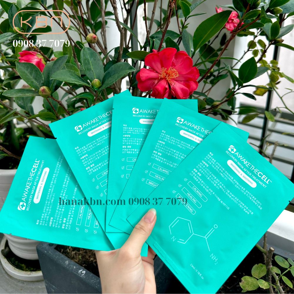 Mặt Nạ Cấp Ẩm, Làm Dịu Da, Dưỡng Trắng Da SOOTHING RECOVERY Awakethe Cell Hàn Quốc - Mặt nạ Phục Hồi