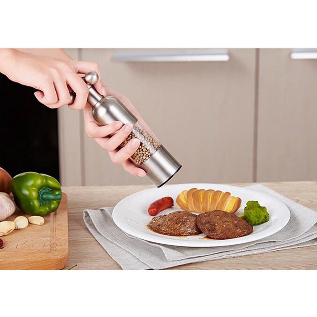 Stainless Steel Mini Manual Pepper Grinder Muller Mill Kitchen Seasoning Grinding Tool