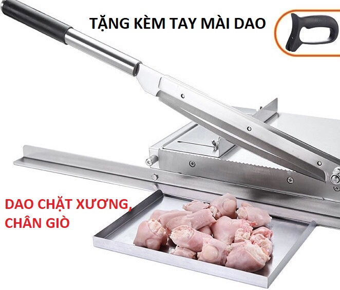 Dao chặt gà, chặt xương, thái thịt đông lạnh đa năng cao cấp Nhập Khẩu Chính Hãng Bản đặc biệt 4.2 Kg. Kích thước 25x35x8 Cm