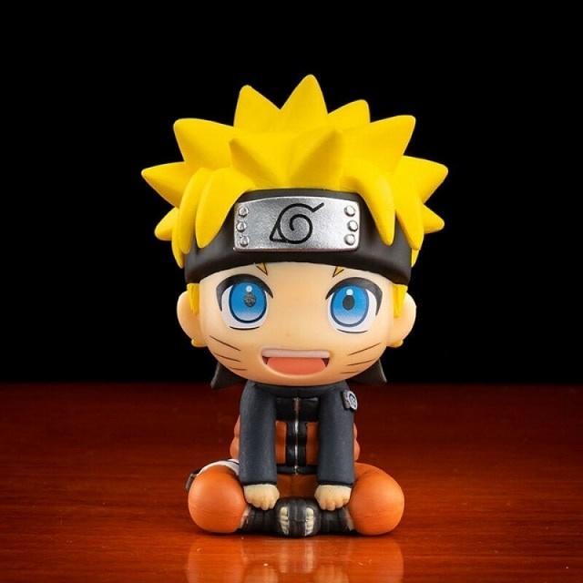 9cm Anime Naruto Figure Uzumaki Naruto Kakashi Uchiha Sasuke Itachi Cute Toys Q Figurals nendoroid Car decoration Model