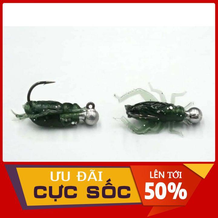 {CHỈ 19K}MỒI DẾ Mồi mềm hình con Dế miniMồi Câu Cá Dế Mồi Nhân Tạo Mồi Côn Trùng Mềm Mồi Pesca Trọng Lượng Nhẹ Nổi