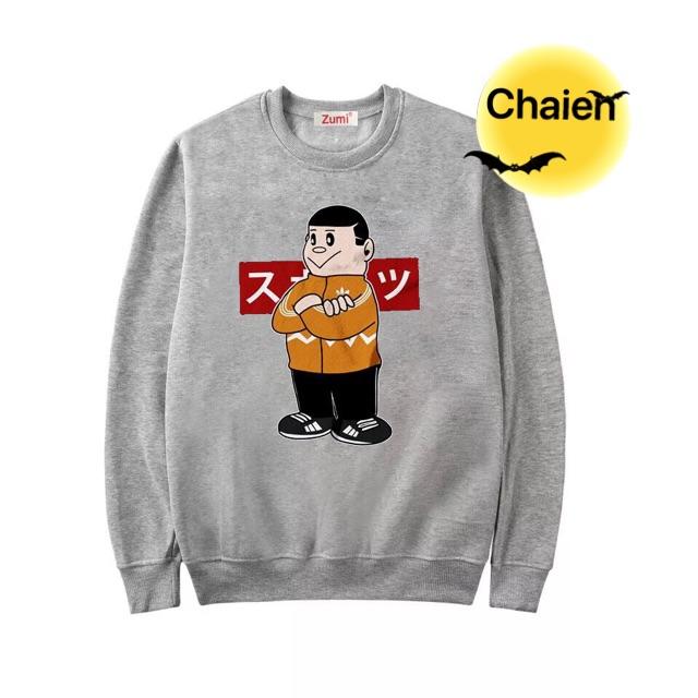 Áo nỉ sweater nam nữ chaien có bigsize