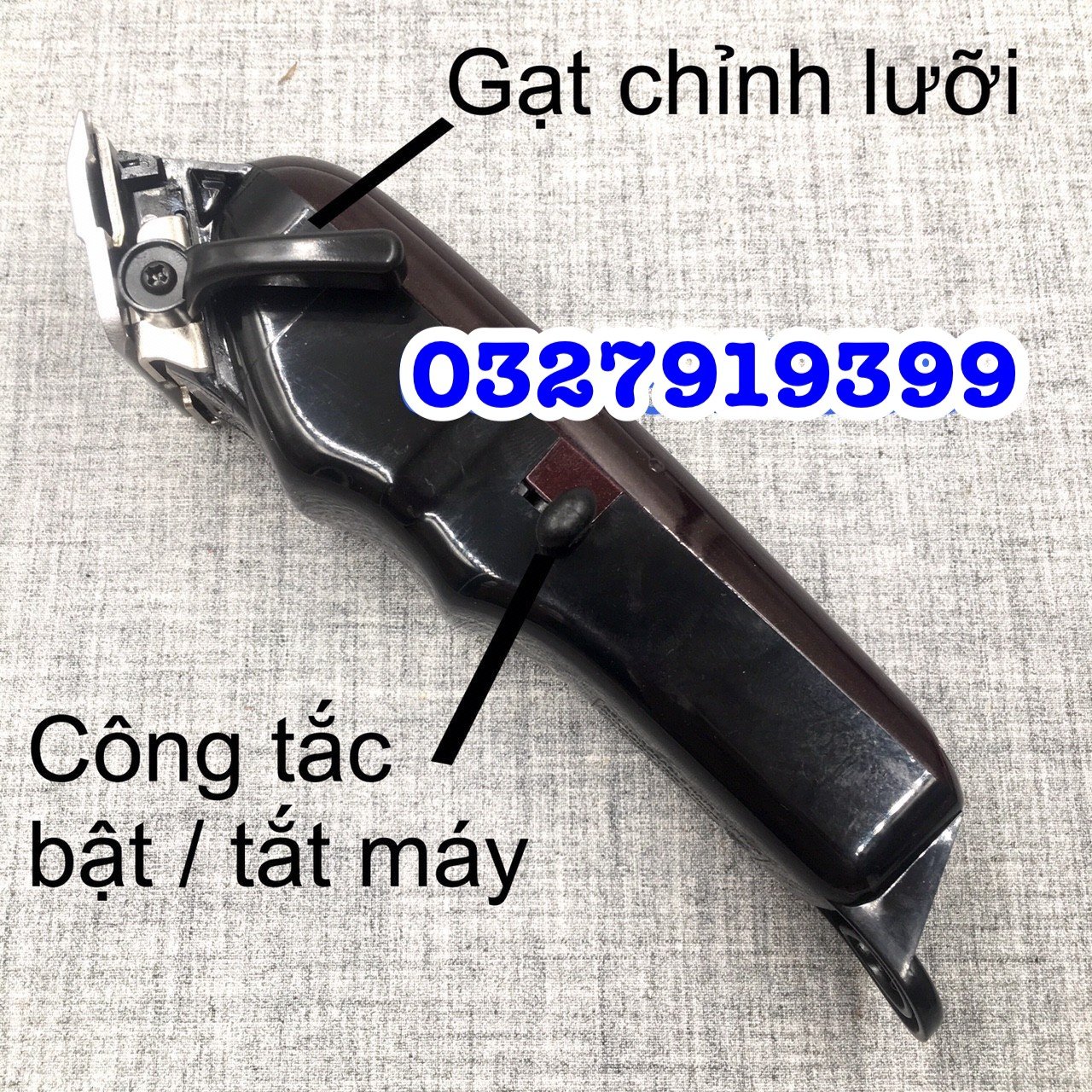Tông đơ cắt tóc chuyên nghiệp lưỡi kép F32 - tặng Dock sạc
