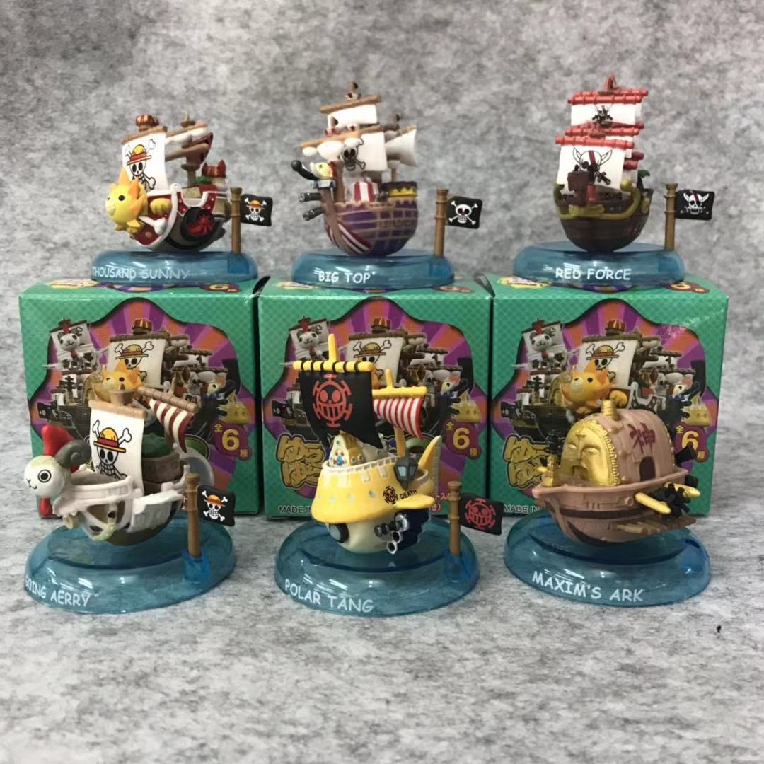 Set 6 Mô Hình Thuyền Trong Phim Hoạt Hình - One Piece