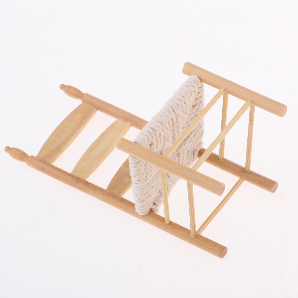 1/12 Miniature Furniture Wooden Chair For Dolls House Dining Room Accs