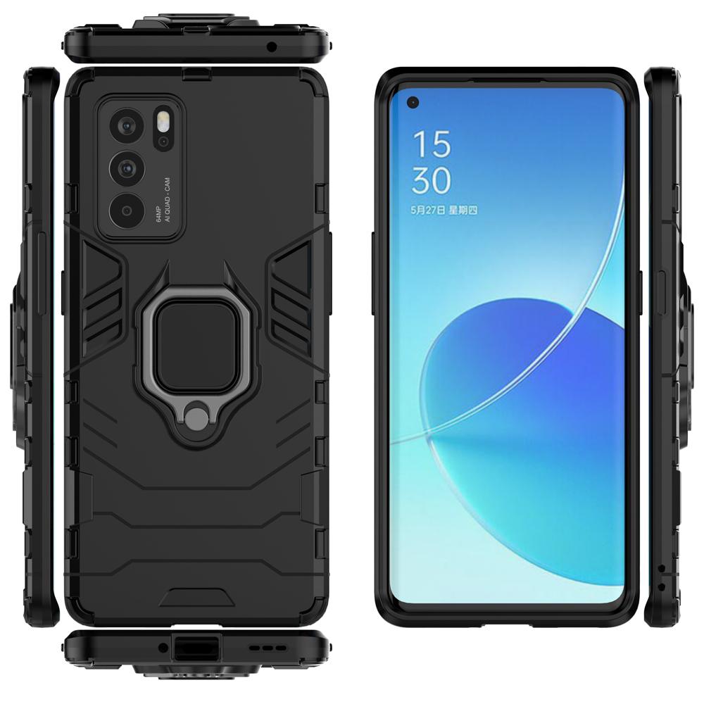 Ốp lưng dành cho Oppo Reno 6 Reno6 Z Reno6 Pro 5G chống sốc iron man kèm nhẫn iring Bảo vệ camera và chống xem video tiện lợi