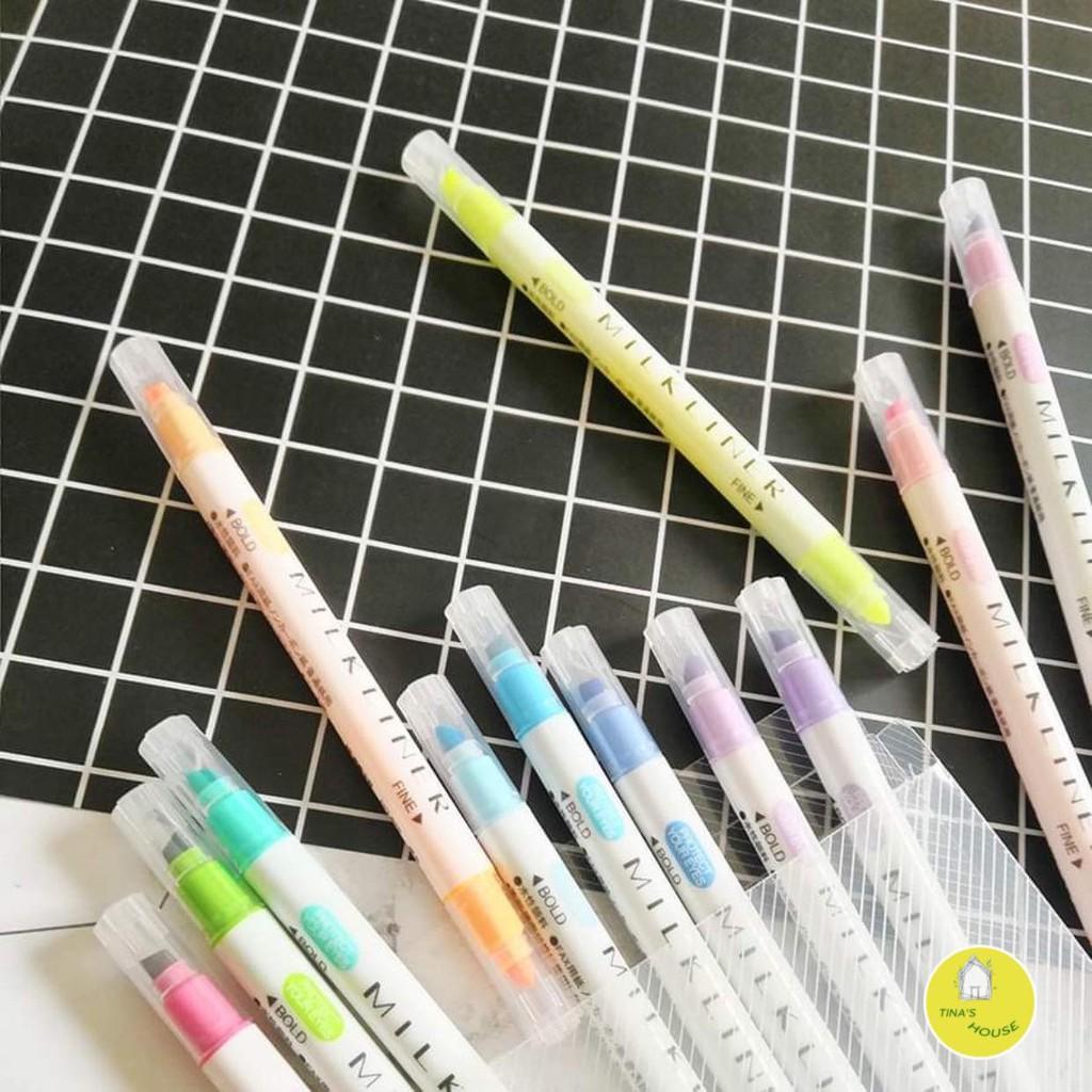 Bộ bút dạ vẽ nghệ thuật HK Milkliner Tina 12 Màu da dụng chất lượng cao
