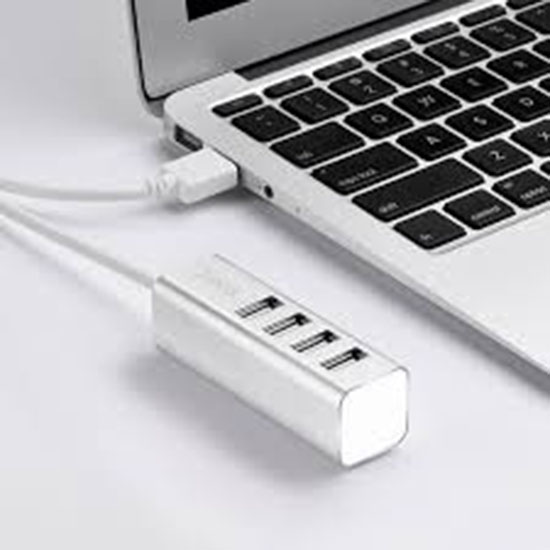 Củ Sạc Điện Thoại Hoco HB1 4 Cổng USB + Tặng Kèm 1 Cáp Sạc IPhone - Hàng Chính Hãng