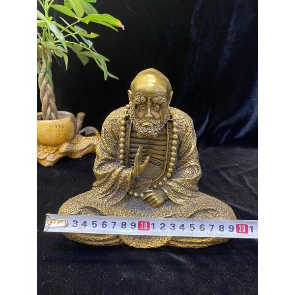 TƯỢNG ĐỒNG ĐẠT MA SƯ TỔ NGỒI