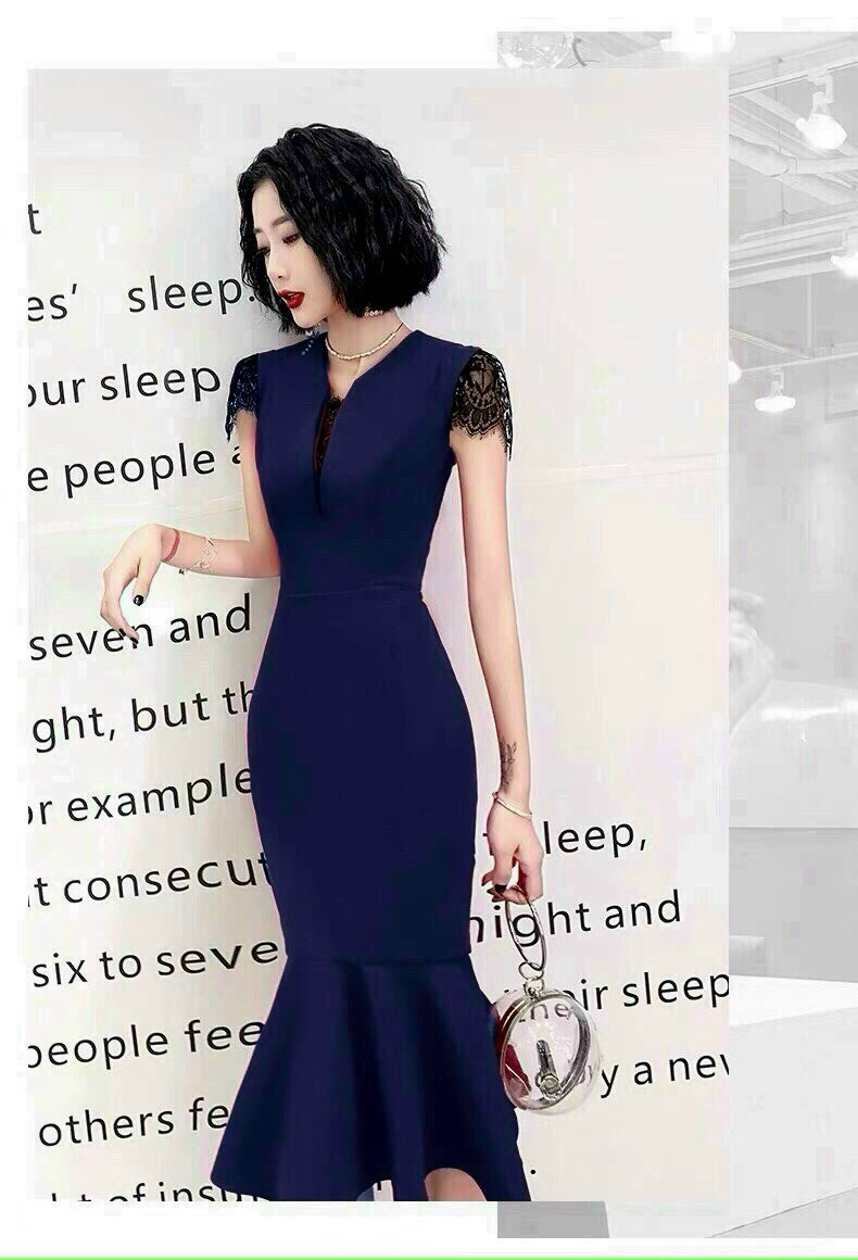 ĐẦM ÔM ĐUÔI CÁ XANH PHỐI REN chất vải thun poly dày dặn,thoáng mát và co giãn tốt. Đầm thích hợp cho chị em đi chơi,đi làm công sở hoặc đi tiệc nhé