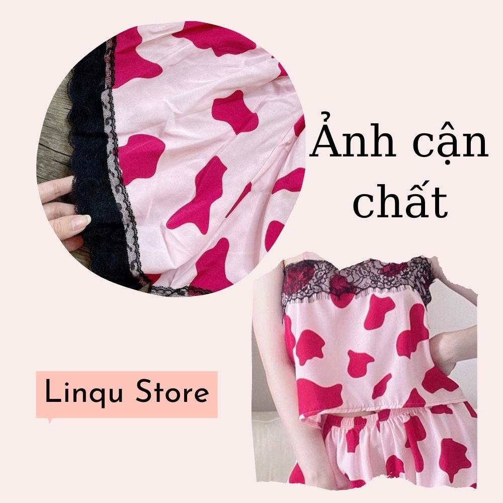 Đồ Ngủ Sexy Áo 2 Dây Cột Sau Lưng Chất Lụa 100D mềm mát Freesize - Linqu Sleepwear