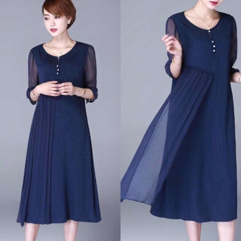 Tb432T Đầm suông quý bà cao cấp