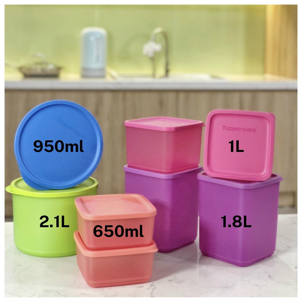 Bộ hộp bảo quản thực phẩm Magic 8 hộp Tupperware - Hàng chính hãng