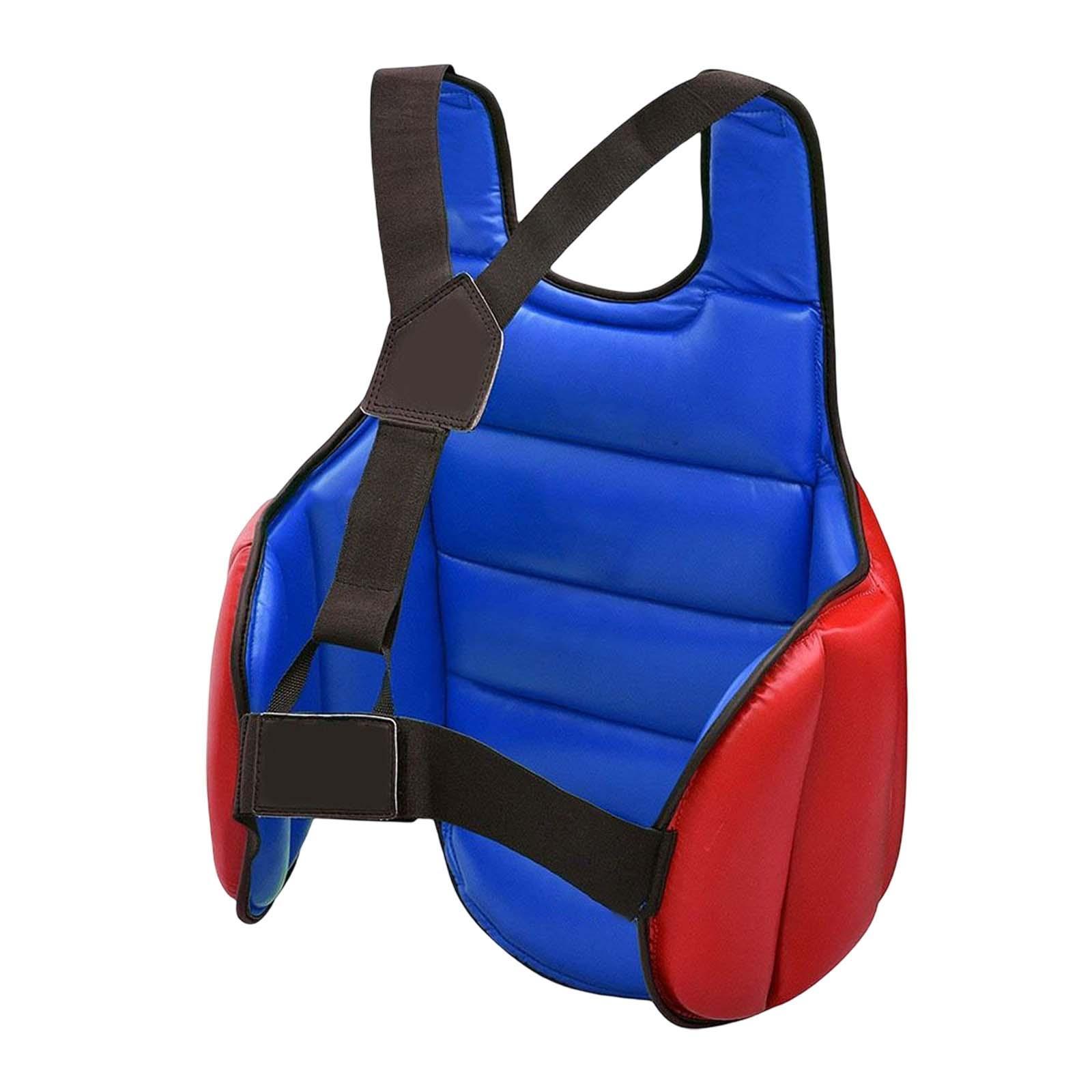 Taekwondo bảo vệ áo vest sườn khiên áo giáp bảo vệ MMA karate bảo vệ ngực cho Muay Thai nặng Kickboxing Sanda Color: Black M