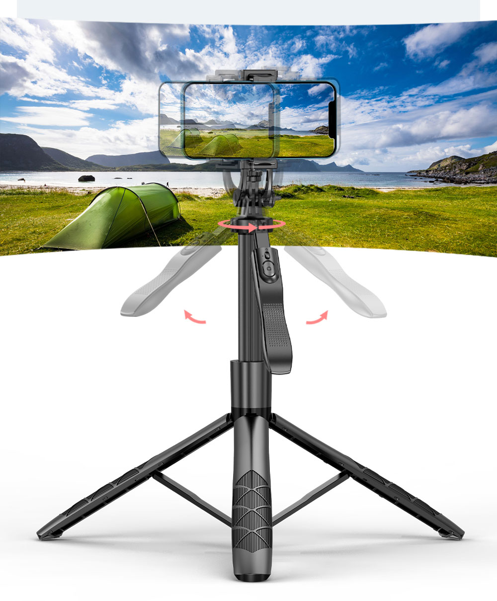 Gậy chống rung cơ học Wireless Selfie Stick Tripod Stand Foldable L16-D 1530mm