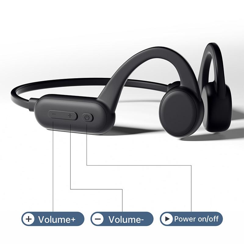 Tai nghe không dây Adzuki bean Bone Conduction X18 Pro Tai nghe không dây bơi lội IPX8 Tai nghe chống nước IPX4 tích hợp 8GB Màu sắc: Đen 8GB IPX8