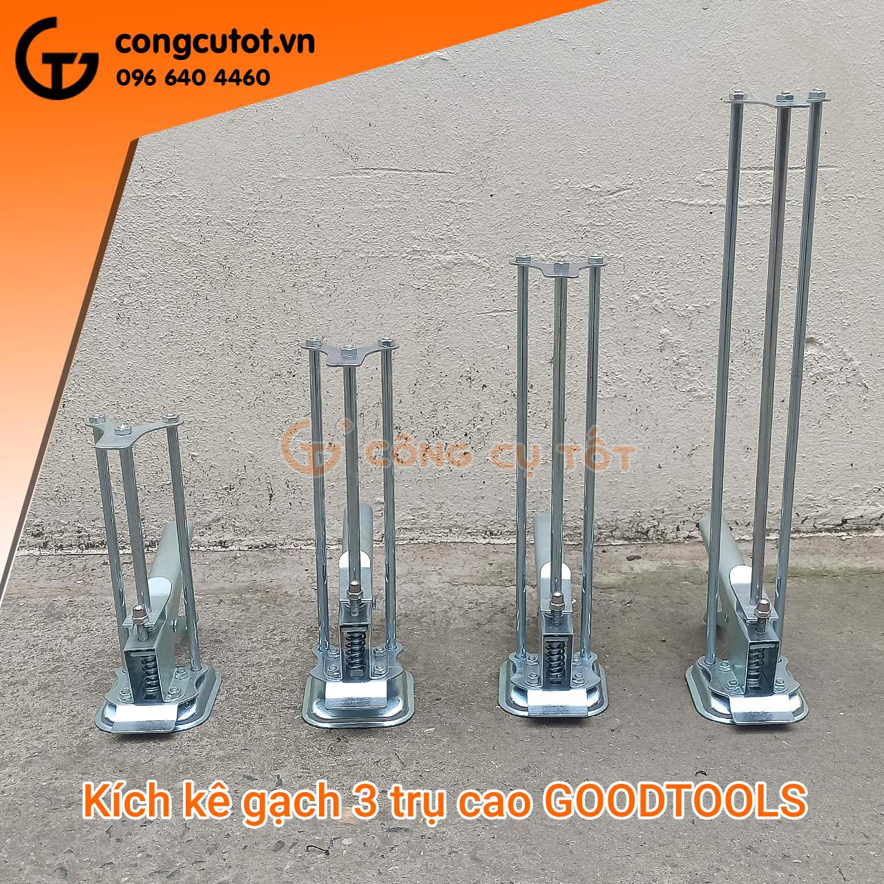 Con đội lấy cốt gạch - kích kê gạch ốp tường 3 trụ Việt Nam thép dày -200mm